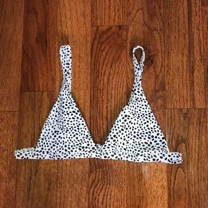 Shein dalmation print bikini top